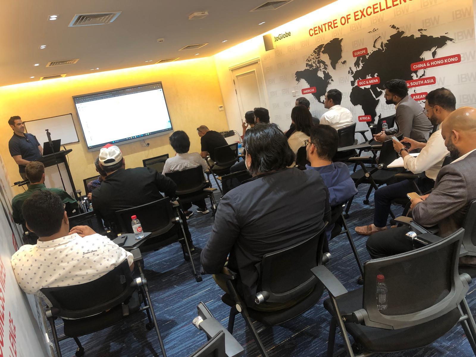 AI Mavericks speaker and audience at IBW