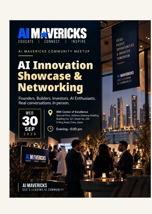 AI Innovation Showcase event poster